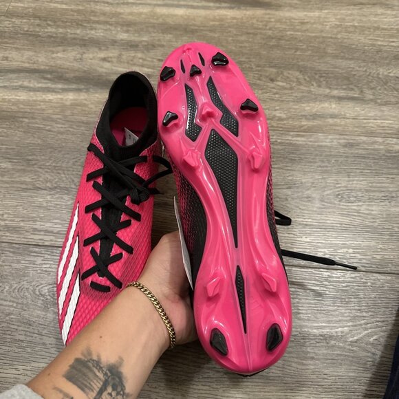 Adidas X Speedportal.3 FG Black Shock Pink Soccer Cleats GZ5076 Size 11.5